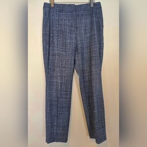 White House Black Market Size 10 Elle Slim Career Pants Blue Work Trouser WHBM